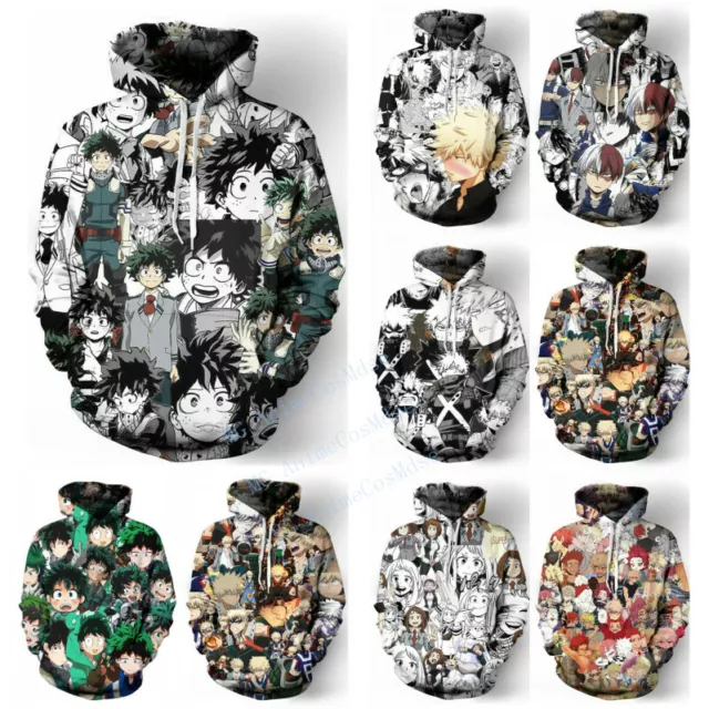 Felpa Con Cappuccio My Hero Academia - Stampa 2D Di Dabi | Unisex, Oversize, Stile Anime - Foto 3
