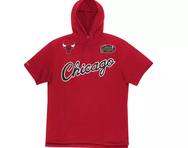 Mitchell E Ness NBA Gameday S/S FT Felpa con Cappuccio Chicago Bulls