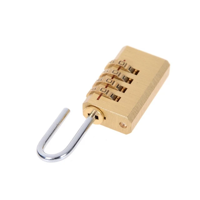 Gym Door Code Lock Combination Padlock Travelling 4 Digits Number Password Lock