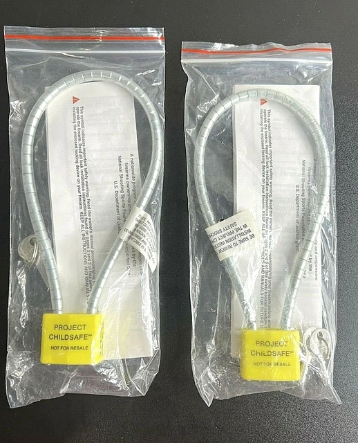 2 PROJECT CHILDSAFE Gun Pistol Lock Child Safe Safety Multipurpose