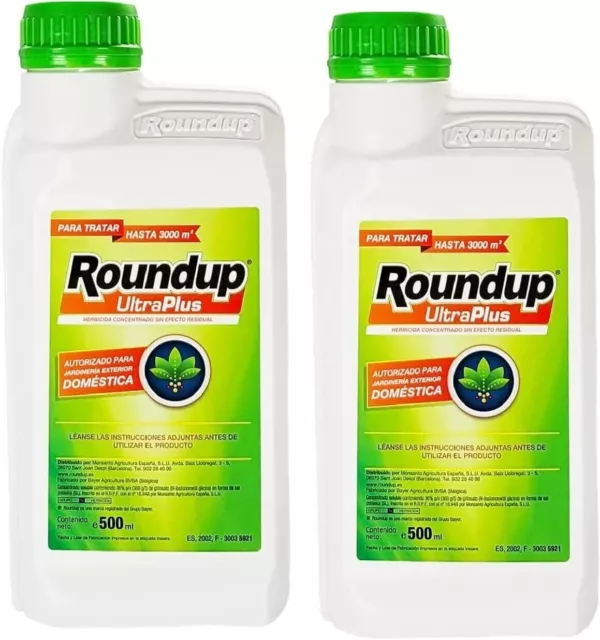 Désherbant Roundup herbicide pelouse jardin mauvaise herbe gazon 500/2X500/1LT 2