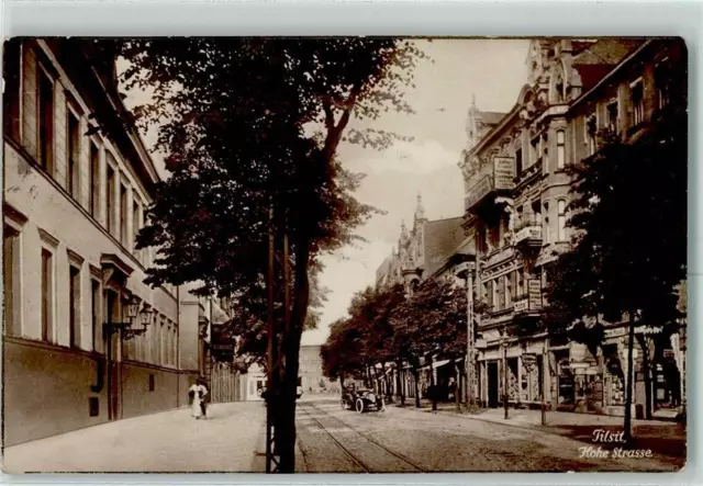 13418376 - Tilsit Hohe Strasse AK Tilsit / Sowetsk (Stadt) 1928