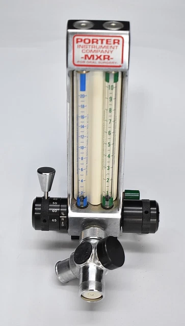 Porter MXR-1 Dental Nitrous Oxide N2O Flowmeter Conscious Sedation Unit