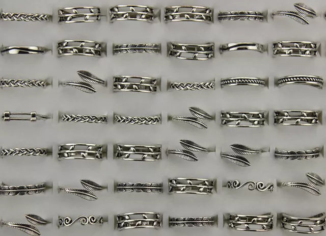 Wholesale Jewelry Mixed Lots 60pcs Women Lady's Assorted Alloy Adjustable Rings