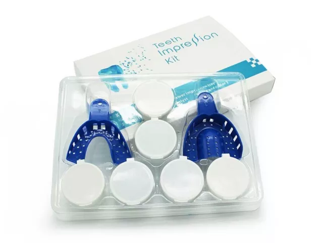 1 Set Dental Impression Putty Trays Mold Material Silicone Bite Teeth  Whitening