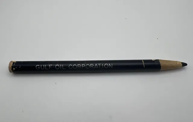 Vintage Gulf Oil Corporation Pencil Blue Marking Grease Pencil