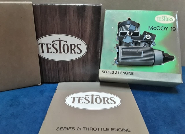 VINTAGE NOS TESTORS McCoy 19 Throttle Series 21 Model Engine Never ...
