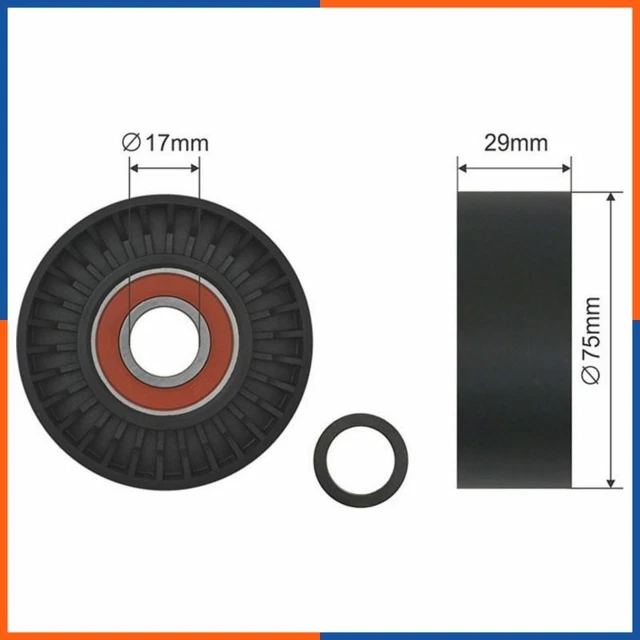 Galet tendeur de courroie d'accessoire pour VW | 76145276, 0340465SX