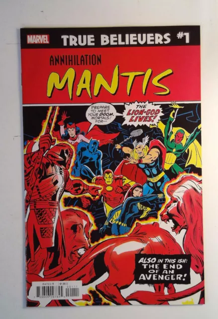 True Believers: Annihilation: Mantis #1 (2020) Marvel 9.2 NM- Comic Book