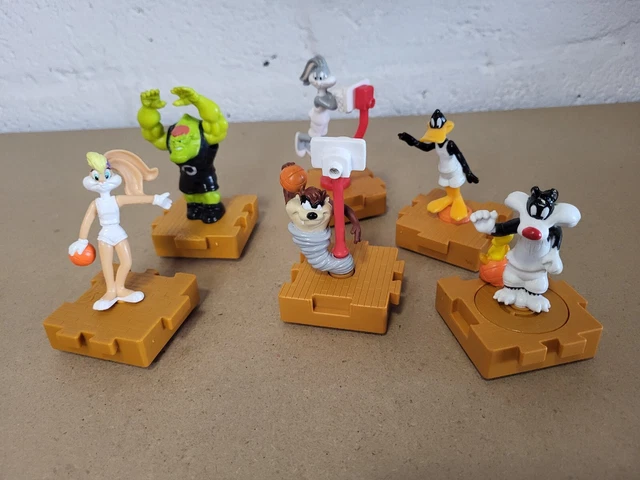 6 X MCDONALDS SPACE JAM Happy Meal Toys - 1996 - LOONEY TUNES - Set £4.