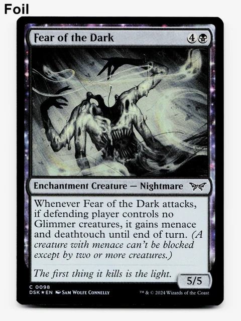 Crippling Fear 1x FOIL KHM MTG Kaldheim Rare MINT black Crippling Fear 1x FOIL KHM MTG Kaldheim Rare MINT black