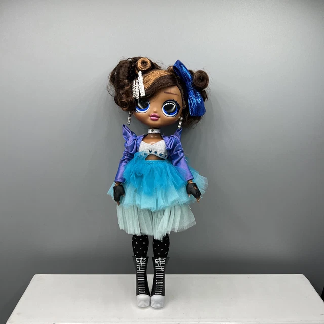 LOL SURPRISE DOLL Miss Glam OMG Present Fashion Blue Hair Clips Boots