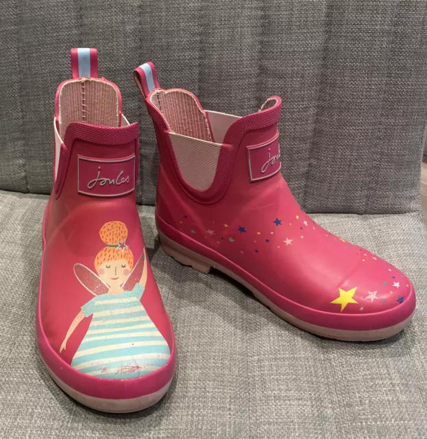 Stivali Wellington Wellibobs per ragazze rosa fatata UK 1 euro 33 wellies