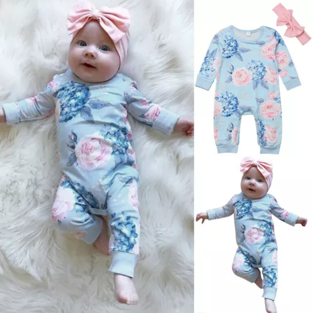 Set abiti tute floreale neonate bambine neonate tuta abiti