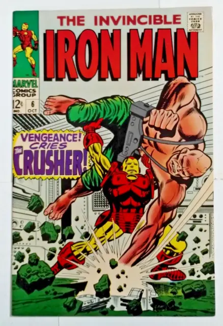 Invincible Iron Man #6 1968 FN- Crusher Appearance Marvel Silver Age