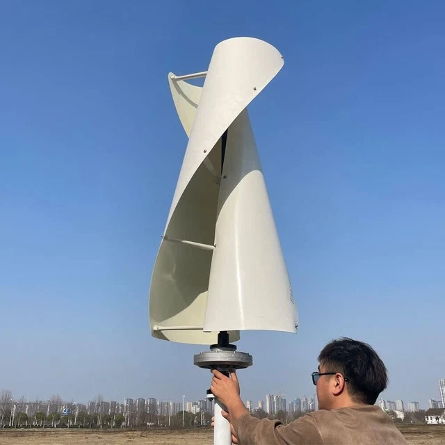 2000W 96V VERTICAL Axis Wind Turbine Helix Maglev Home Wind Power ...