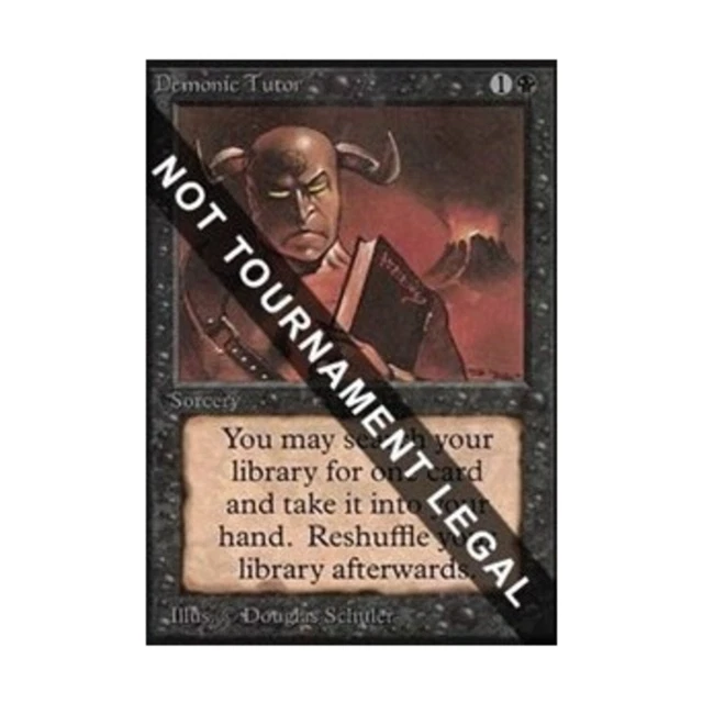 WOTC MtG Collector's Ed Demonic Tutor (CE) (U) EX