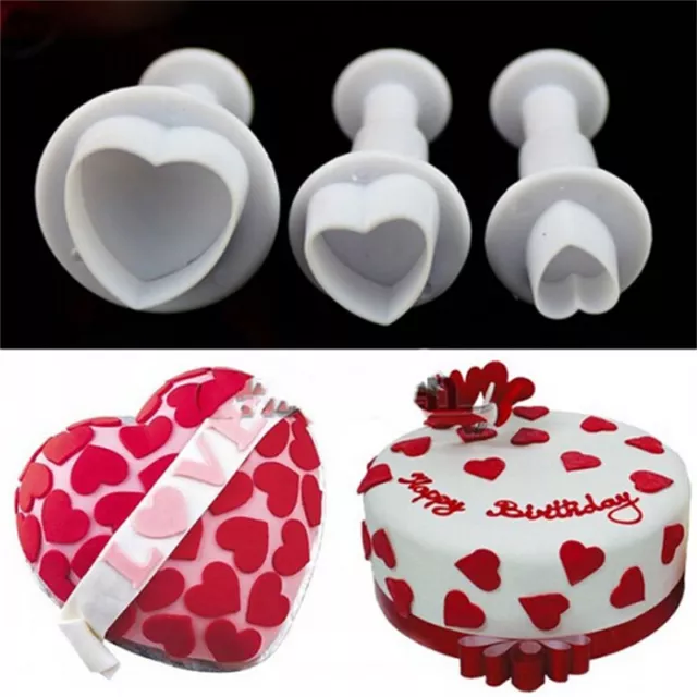 3 pz/set fai da te stampo da forno forma cuore torta cioccolato zucchero decorazione WKSPDE F1