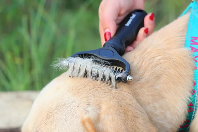 Maxpower Planet Pet Grooming Brush Dog Undercoat Rake Comb Dematting Deshedding 4