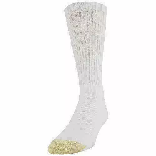 Gold Toe Men's Cotton Crew 656s Athletic Sock  Assorted Colors , Sizes 3