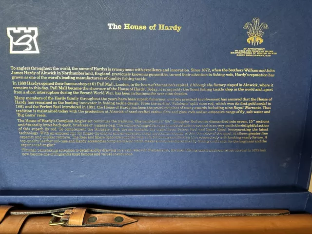 BNWOT  The House Of Hardy Compleat Angler Presentation Fishing Gift Box Set 3