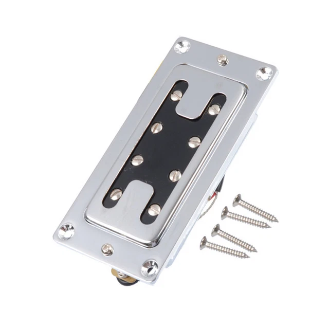 Chrome 4 String Bass Guitar Pickups Humbucker Set Neck Bridge Double Coil a