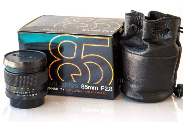 Contax Carl Zeiss Sonnar 85mm f2.8 T* AEJ Portrait Lens (C/Y Mount)