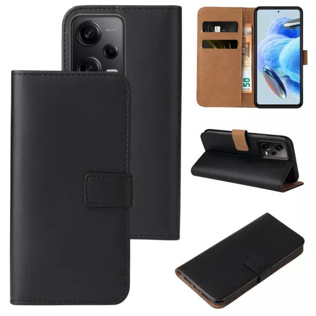 Hülle für Xiaomi Redmi Note 12 Pro 5G Handy Klapphülle Tasche Smartphone schwarz