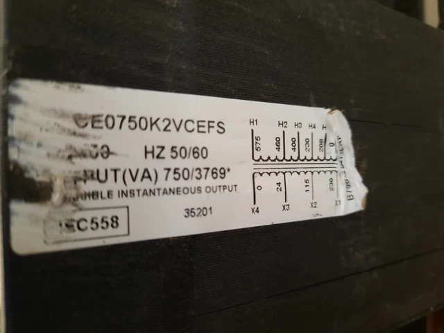 Eaton NNB CE0750K2VCEFS Current Transformers 575V 50/60Hz 750kVA