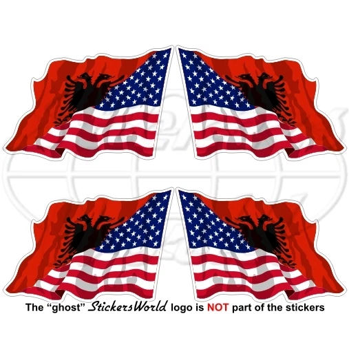 4x USA Flaggen-Aufkleber – 5,1 Cm, Vinyl, Wetterfest, Für Auto, Helm, Fenster