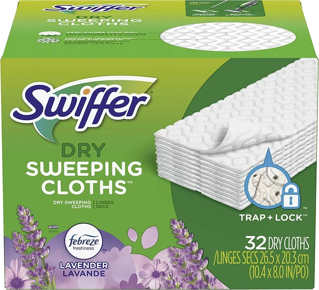 Swiffer Sweeper Dry Mop Pad Refills for Floor Mopping and Cleaning All