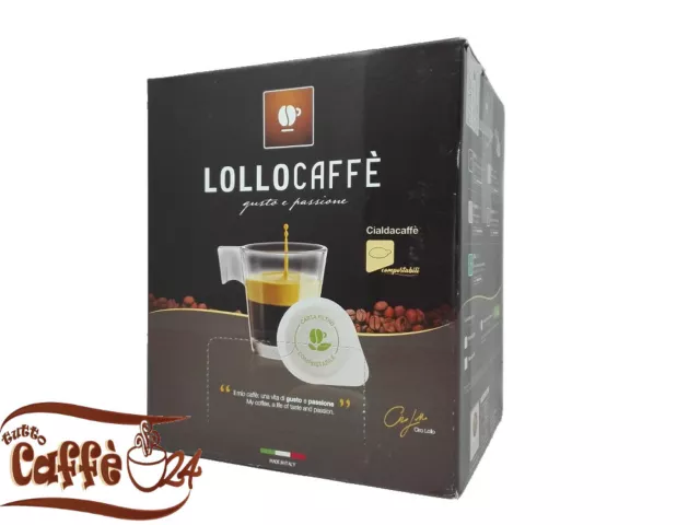 Cialde Lollo Caffè Argento Nera Classica Oro Decaffeinato Filtro Carta ESE 44mm