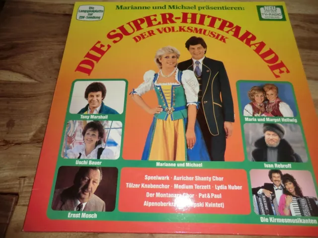 Die Super--Hitparade Der Volksmusik LP Comp Vinyl Schallplatte ZDF-Sendung 86