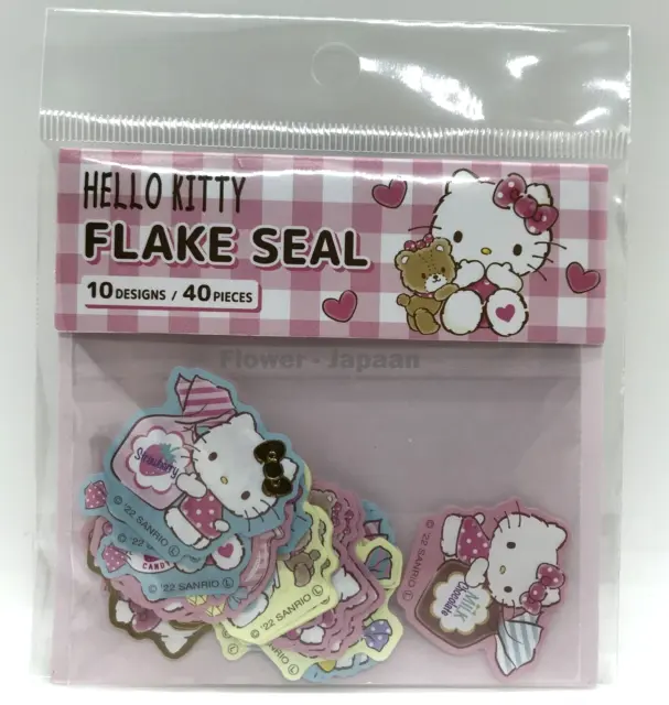 Sanrio Character Flake Seal Hello Kitty Sticker  10 Designs 40 Pieces Anime 1568