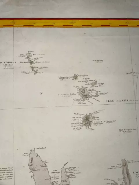 New Caledonia New Hebrides 1888 (1903) Very Large Antique Sea Chart 3