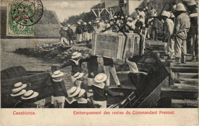CPA AK MAROC CASABLANCA Embarkation of Remains (10026)