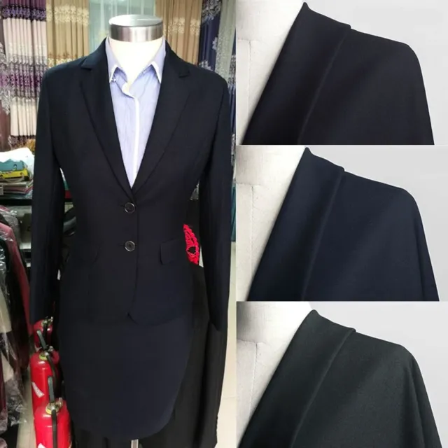 1Mx150CM pour Tailleur Tissu Bleu / Noir/Gris Suit Costume Veste De Matériel DIY