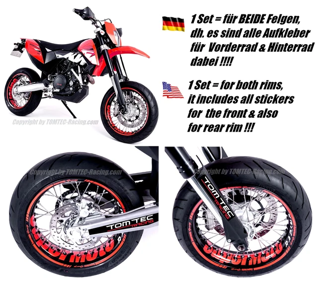 Fmx 650vector Sticker AUFKLEBER FELGEN STICKER Dekor Supermoto Honda FMX 650 CRF 450 CRM F500 ...