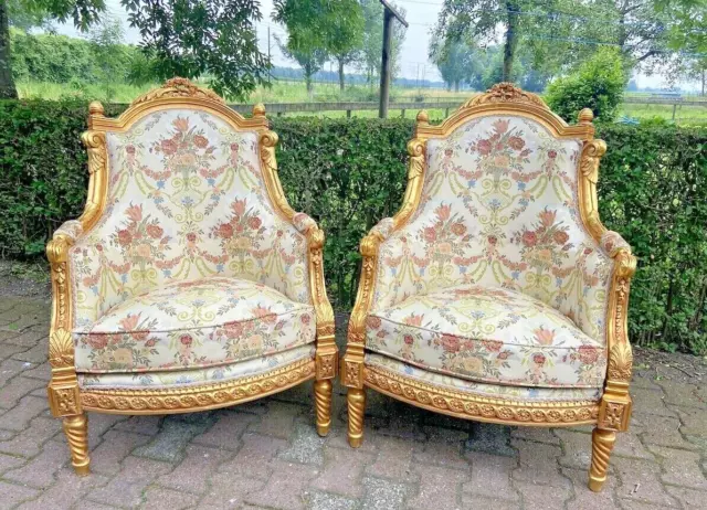 French Louis XVI style  chairs are classic pieces known for their elegance