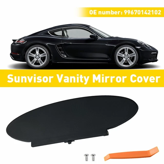 Replacement Sun Visor Vanity Mirror Cover w/Base For Porsche 996 For Boxster 986