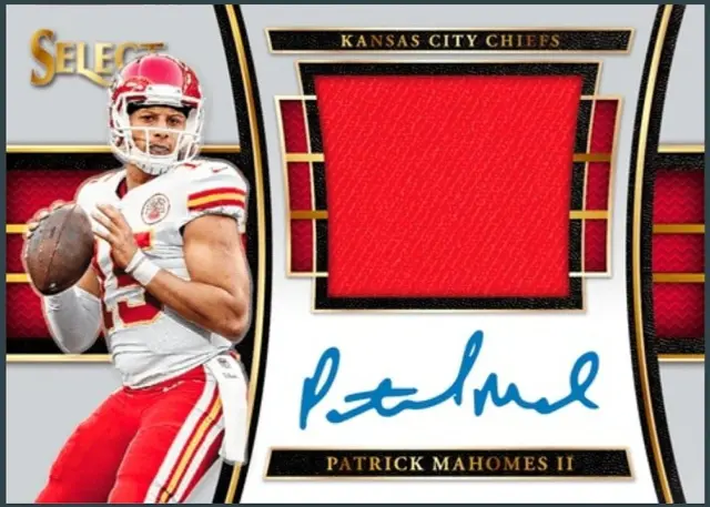 2017 Panini Select Rookie Patch Autograph RARE - Patrick Mahomes RC Digital Card