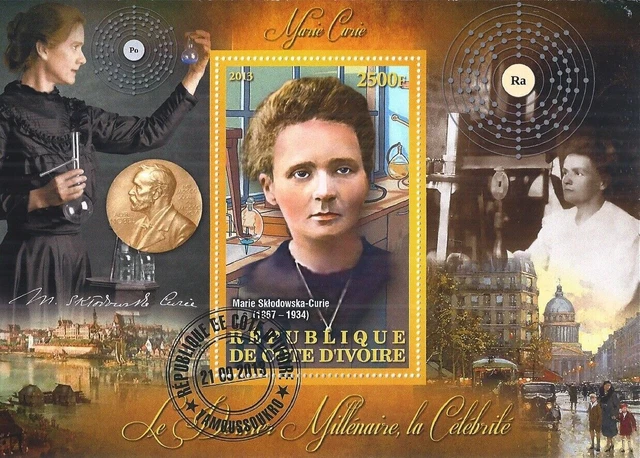 Block 2013 Used Marie Skłodowska Curie Astronomer Physicist Engineer