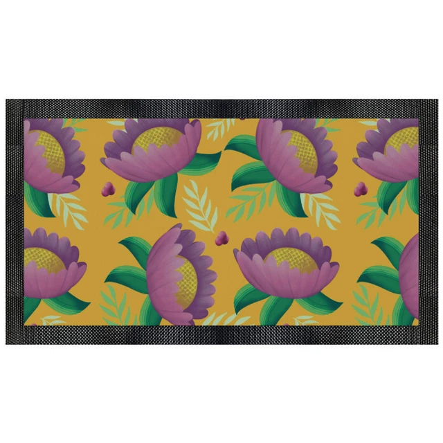 'Stylised Flowers And Leaves' Pet Feeding Mat (PM00020488)