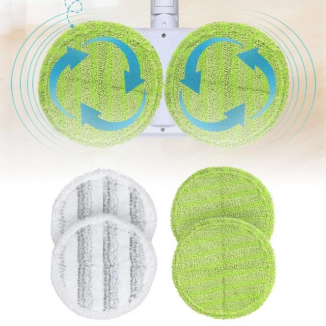 Cuscinetti Microfibra Rotanti 4pz Rotazione Scopo Accessori Doppia Testa Durevole