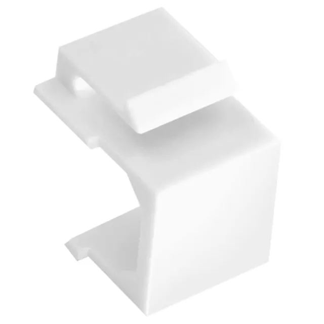 30-Pack Blank  Jack Inserts for  Wall Plate and Patch Panel - White F9I82743