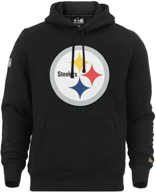 New Era NFL Hoodie Pittsburgh Steelers Logo Kapuzenpullover Schwarz Shirt Sale