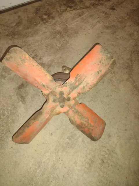 Allis Chalmers WD AC tractor engine motor water pump assembly & fan blade pulley