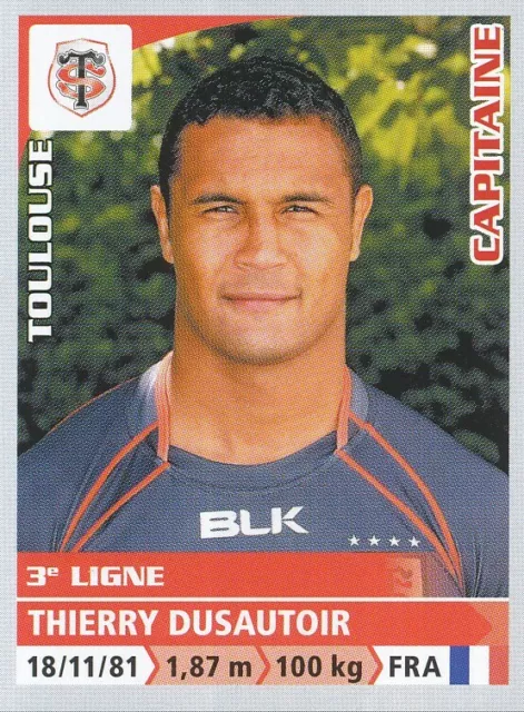 250 Thierry Dusautoir  # Stade Toulousain Top 14 Sticker Panini Rugby 2015