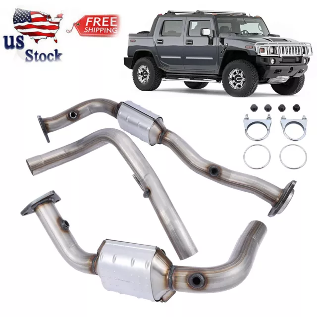 Exhaust Catalytic Converter Set for Hummer H2 2003-2006 Left and Right Sides EPA