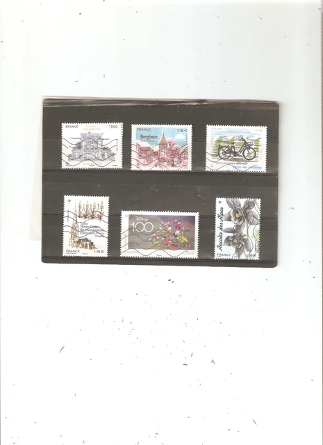 lot timbres france oblitérés après 1970 lot 17 4 pages